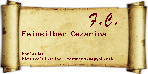 Feinsilber Cezarina névjegykártya